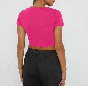 Camiseta Corta Deportiva para Mujer, para Entrenamiento, Gimnasio, Yoga y Ropa Deportiva Moderna - Product Image 2