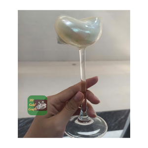 Cáliz de lujo artesanal para beber de conchas marinas para decoración de mesa de boda de restaurante y colección de bar de playa - Product Image 5