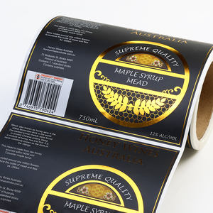 Custom 3d Varnish <strong>Gold</strong> Foil Food Jar Bottle Packaging <strong>Labels</strong> Digital Printing Jam Raised Logo Stickers Seasoning Honey <strong>Label</strong> - Product Image 6
