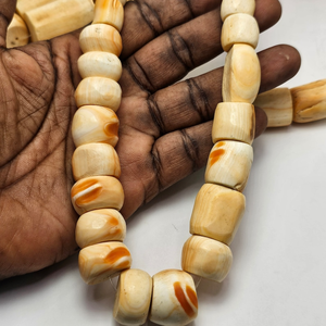 Perles rondes en os naturel polies de haute qualité, fabrication de bijoux durables, fabrication de colliers, fabrication de bracelets, fournitures artisanales, AZ ENTERPRISES - Product Image 5