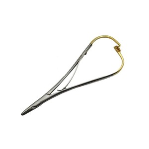 Pince Mathieu de haute qualité 5.5 \ "porte-aiguille orthodontique dentaire manuel avec pointe d'inserts en acier TC - Product Image 1