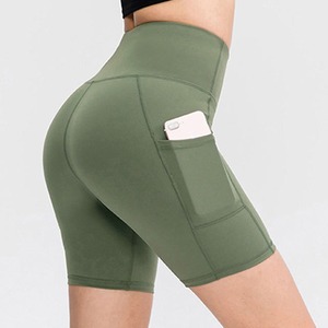 Nouveau short de yoga de poche Short de sport serré en nylon nu pour femme fabriqué par Hawk Eye Sports - Product Image 6