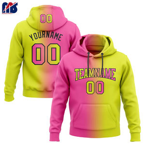 Sweat à capuche personnalisé imprimé par transfert de chaleur coupe ample solide et écologique avec logo de l'équipe Nom et numéro du joueur - Product Image 3