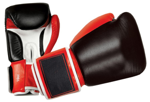 ถุงมือชกมวยซานด้า ทนทาน พร้อมที่จับมือ  โลโก้สั่งทำได้ สีดำ/ทอง น้ำหนักเบา กันน้ำ ดีไซน์คุณภาพพรีเมียม - Product Image 5