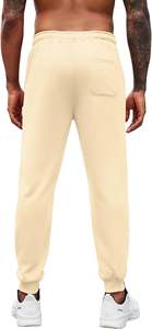 Men's Lightweight Casual Athletic Sweatpants Breathable Cotton Gym Joggers Pockets Streetwear Workout Running Mid Straight Pant - Product Image 2