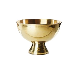 Copa Redonda para Champán de Metal con Acabado Martillado Dorado con Base, Recipiente para Almacenar Vino y Cócteles para Bares, Hoteles y Restaurantes - Product Image 5
