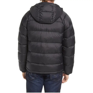 Chaqueta Acolchada con Capucha Personalizada, Chaqueta de Lona Cálida, Ligera e Impermeable para Hombre, Ropa de Calle para Exteriores, Diseño Frontal Personalizable - Product Image 3