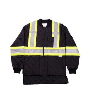 Chaquetas de trabajo al aire libre de alta visibilidad para hombre, chaquetas de seguridad impermeables reflectantes de poliéster de alta visibilidad, de alta visibilidad, a prueba de agua - Product Image 3