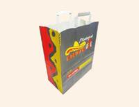 Sacs en papier, papier de qualité alimentaire, emballage durable, imprimé sur mesure, écologique, sacs à emporter, sacs de magasinage, utilisation au détail