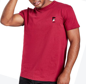 ฤดูร้อนผู้ชายธรรมดากวิ่งรอบคอเสื้อยืดเปล่า 180gsm ผ้าฝ้ายสแปนเด็กซ์ T เสื้อผู้ชายฟิตเนส GYM T เสื้อ - Product Image 6