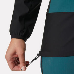 Vert foncé femmes Odin Backcountry Softshell veste manches longues imperméable coupe-vent femmes course en plein air fermeture éclair usine - Product Image 6