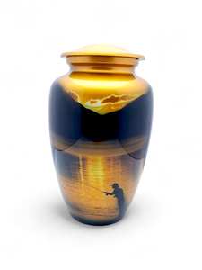 Urna de cremación al atardecer para cenizas humanas Urna decorativa para siempre para adultos grande para cenizas sostiene hasta 200 Lbs - Product Image 3