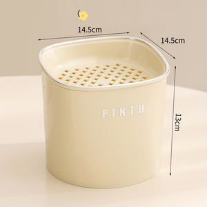 سلة نفايات ورقية صغيرة من مادة PP جمالية عالية لغرفة المعيشة والمكتب غير مكشوفة - Product Image 6