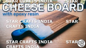 Tabla rectangular multifuncional de madera de olivo y resina epoxi para servir, tabla de cortar para charcutería, aperitivos, frutas, tabla de quesos - Product Image 5