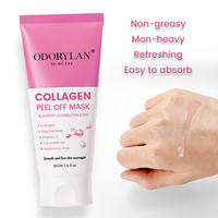 Masque de nuit au collagène en gros, hydratation lissante, masques faciaux en gelée peel-off au collagène marin, produits coréens de soin de la peau