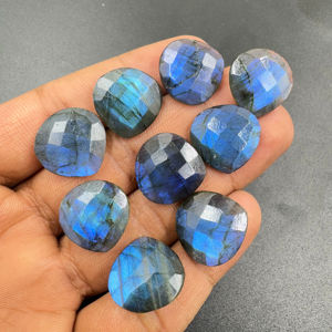 Alta calidad 18mm azul llamativo labradorita suelta forma redonda Briolette piedras preciosas naturales fabricación de joyas al por mayor lote disponible - Product Image 1