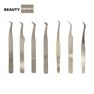 Pince à épiler d'extension de cils antistatique en acier inoxydable japon de haute qualité pince à épiler d'isolation de cils à pointe pointue colorée - Product Image 2