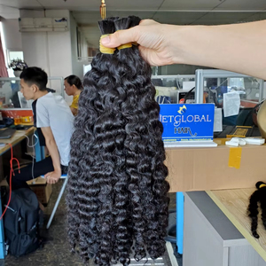 Nouveau modèle bon prix en vrac tressage cheveux birman Pixie bouclés un donneur paquet 100% cheveux bruts de la plus haute qualité - Product Image 1