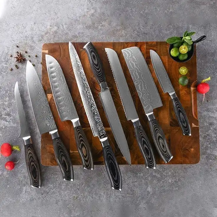 Набор кухонных ножей для шеф-повара, 8 шт.