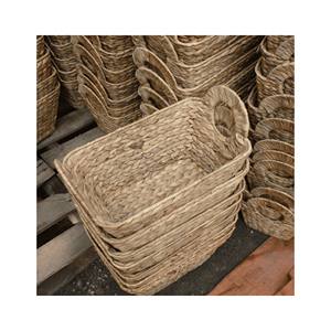 Plateau en osier en jacinthe d'eau, modèle léger, matériau : fibre de jacinthe ; usage : présentoir à fruits ; origine : artisanat vietnamien - Product Image 2