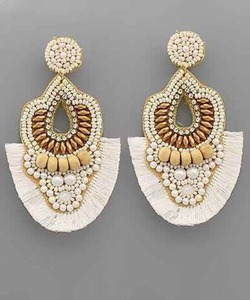 Boucles d'oreilles de sport de baseball faites à la main, perles fantaisie, broderie, bijoux de fête, bijoux de jour de match, JAVED HANDICRAFTS JH-2066 - Product Image 4