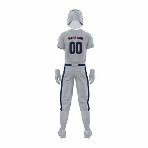 Maillot et pantalon de baseball pour hommes conception personnalisée col en V ensemble d'uniformes d'équipe nouveau style d'uniformes de baseball confortables - Product Image 6