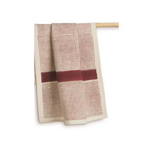 Serviettes de cuisine brodées teintes en fil de golf en coton écologique 50x70cm 220 GSM GOTS Certifié Soft Touch Rapid Dry Kitchen Use - Product Image 1