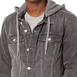 Chaqueta vaquera elegante para hombre, ropa informal, servicio OEM, venta al por mayor, chaqueta vaquera de algodón de alta calidad, hecha a medida, duradera y cómoda - Product Image 4