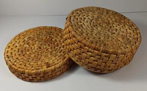 Juego de 5 posavasos tejidos a mano jacinto de agua productos ecológicos hechos en Vietnam Decoración de mesa al por mayor - Product Image 3