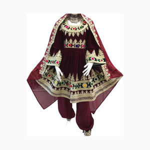 Vestido de Kutchi afgano bordado de alta calidad, Banjara, danza del vientre, Salwar, la mejor tela, ropa Tribal afgana tradicional para fiestas - Product Image 4