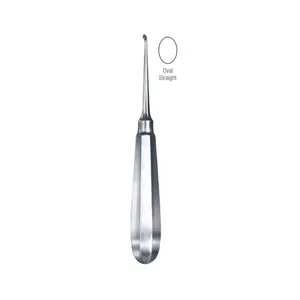 Venta caliente Instrumentos de cirugía ortopédica Cureta de hueso Volkmann de calidad alemana con mango de acero sólido de forma ovalada - Product Image 4