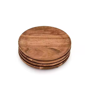 Platos de madera hechos a mano Vajilla de madera de calidad premium de glowin fashion - Product Image 6
