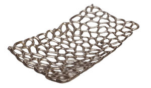 Plat à fruits design en aluminium couleur argent Style moderne Bol décoratif pour la cuisine et la table en vrac - Product Image 4