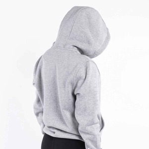 Femmes coton coréen demi fermeture éclair sweat polaire doublé hiver pull capuche personnalisé brodé avant en gros blanc plaine support - Product Image 5