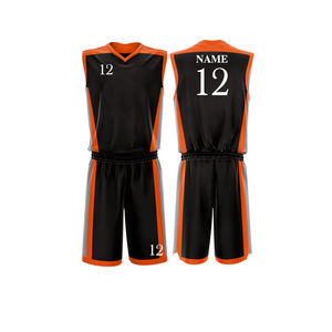 Uniforme léger de basket-ball de vêtements de sport de dernière conception de tissu doux matériel confortable de polyester 2025 dans la couleur différente - Product Image 1