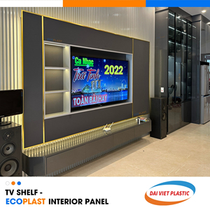 Panneau intérieur SPC résistance aux moisissures résistant aux termites étagère TV Vietnam principale usine de fabrication - Product Image 6