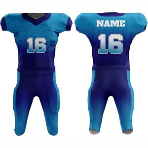 Uniformes de football américain unisexes personnalisés de haute qualité, ensembles respirants de taille plus, impression numérique, antibactériens, anti-UV - Product Image 1