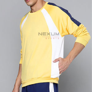 Meilleur prix hommes décontracté coupe-vent coton pull sweat couleur unie dernière saison d'hiver plaine teint Techniques - Product Image 3