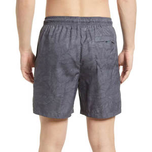Premium <b>Men</b> <b>Swim</b> <b>Shorts</b> Anti UV Sun Protection Waterproof Eco-Friendly Breathable Quick Dry Canvas <b>Pattern</b> Heather Grey Texture - Product Image 3