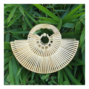 Essayez le sac en bambou Premium tissé à partir de 100% Sac en bambou frais Matériaux naturels de haute qualité Sac à main de voyage parfait pour les aventures - Product Image 5