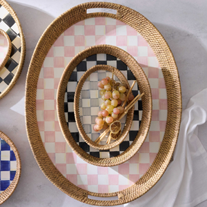 Top Selling Kitchenware Decoration Handicraft Rattan <b>Serving</b> <b>Tray</b> for <b>Party</b> Newiest Item Rattan <b>Tray</b> Wholesale From Vietnam - Product Image 5