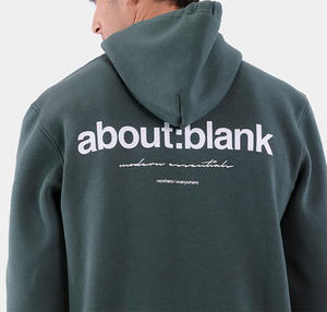 Custom Logo Streetwear Men's Pullover <b>Hoodie</b> Winter Solid <b>Lined</b> Short Light Weight Breathable Cotton <b>Fleece</b> Printed - Product Image 3