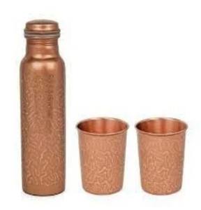 Botella de cobre esmaltada 330 GM Handwork, una obra maestra de la artesanía El esmalte hecho a mano cumple con el cobre, el frasco de cobre - Product Image 1