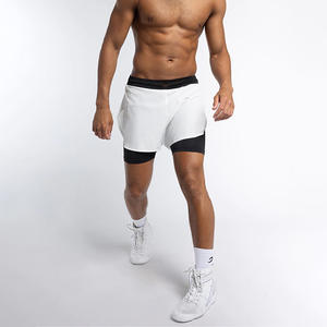 Men's Breathable and Lightweight 2 in 1 Running and Gym Training <b>Shorts</b> Quick Dry Athletic Design with <b>Towel</b> Loop for Adults - Product Image 5