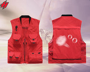 Chaleco multibolsillos para hombre, chaleco de utilidad de algodón y poliéster para exteriores, chaleco para caza, Camping, pesca, periodista - Product Image 3