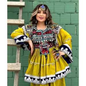 ศิลปะการปะติดพื้นสไตล์วินเทจคุณภาพสูงแขนยาวแบบดั้งเดิมงานแฮนด์เมดสไตล์ Afghan kuchi แฟชั่นดีไซน์ใหม่2025 - Product Image 2