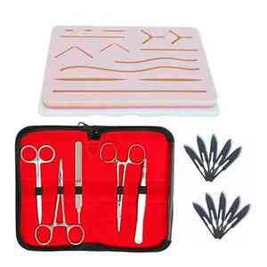 Kit de práctica de sutura médica al por mayor con almohadilla de sutura personalizada y herramientas quirúrgicas pinzas de tijeras, kit de sutura de instrumento médico - Product Image 5