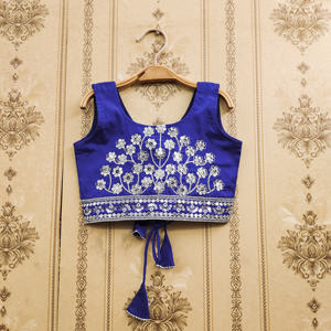 Shoryam Fashion, ensemble de vêtements ethniques pour filles, lehenga choli long, bleu royal, brodé, pour mariages et fêtes - Product Image 3