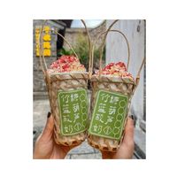 TENDANCE CHAUDE RÉCIPIENT DE TASSE EN BAMBOU ÉCOLOGIQUE-PANIER PORTE-GOBELET EN BAMBOU DU VIETNAM EN GROS EN MATÉRIAU NATUREL
