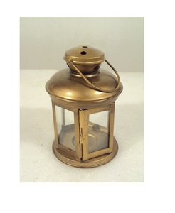 <b>Mini</b> Vintage Decorative <b>Lantern</b> Golden Colour Metal Candle Holders for Hanging and Floor Decoration - Product Image 1